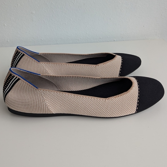 💚 Rothys The Square Tuxedo woman's flat shoes - Picture 7 of 14